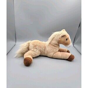 Aurora World Inc Plush Horse Pony Tan Brown And White Stuffed Animal Soft Toy